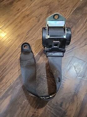 2753561 Mini 08-14 Cooper S Clubman R55 Rear Left Or Right Seatbelt Retractor Black Oem
