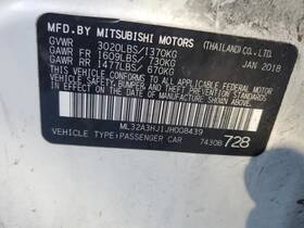 210-11194 Mitsubishi Mirage 2018 Seat Belt Front