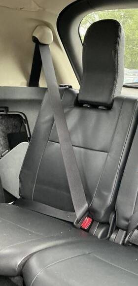212.ms1420 Mitsubishi Right Rear Seat Belt Retractor Dark Gray Third Row Fits 2020 Outlander 779384