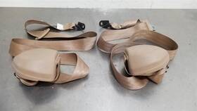 212.ms1x99 Mitsubishi 99 1999 3000gt Rear Seat Belt Retractor Set Tan