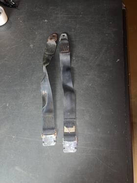 2802268 Mopar 1966 - 1967 B Body Black Seat Belts 66 67 Charger Coronet Pn Male