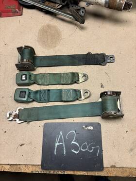 4084305 Mopar 1963 64 65 66 67 Dart Valiant Cuda Barracuda Seat Belt Seatbelt Belts Retractors