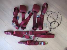 4263899 Mopar Dodge 1981 To 1993 Ram Ramcharger Bench Seat Belts With Retractors Complete Set