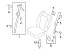 F78z1660108aa N807750s437 Ford Brand New Genuine Oem Seat Belt Lap And Shoulder