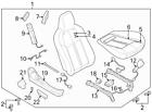 Nh18-88-1l70-2 Nh18881l702 Mazda Brand New Genuine Oem Seat Belt Guide