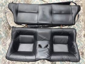 7244 Nissan 90-96 300zx 2 Rear Seat Set 4 Seater Seats Z32 Oem Black Leather