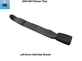 888437s281 Nissan 05 06 07 Titan Left Rear Seatbelt Seat Belt Buckle Latch