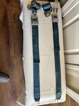 18e-66 Oem 1966 Gm Front Seat Belts With Retractors Oem. 18e 66 Blue Out Of Buick Skylark 18e-66 Oem 1966 Gm Front Seat Belts With Retractors Oem. 18e 66 Blue Out Of Buick Skylark