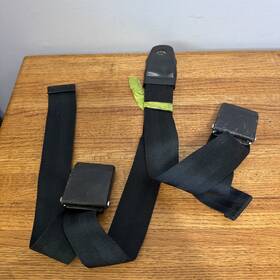 Oem 2999585 1970 Cuda Challenger Double Shoulder Seat Belts Original Black D
