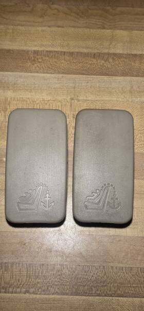 8e0887301 Oem Audi A4 B6/b7 Rear Seat Belt Anchor Covers Pair 8e0 887 301 Beige