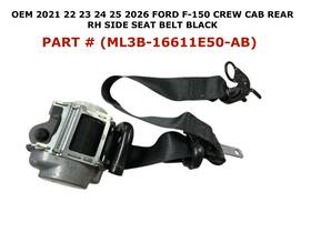 Ml3b-16611e50-ab Oem Ford Part 2021-2026 F-150 Crew Cab Rear Right Side Seat Belt Black