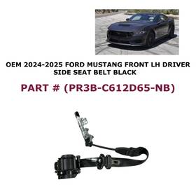 Pr3b-c612d65-nb Oem Ford Part 2024-2025 Mustang Front Left Side Seat Belt Black Pr3b-c612d65-nb Oem Ford Part 2024-2025 Mustang Front Left Side Seat Belt Black