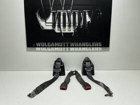 P5ev62lazai Oem Jeep Tj Wrangler 97-02 Rear Retractor Male Seat Belts And Middle Female Buckle