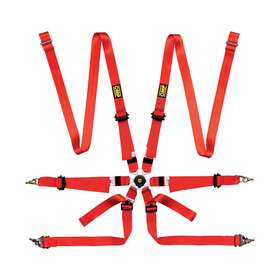 Da0202vhslud061 Omp Racing Inc. One 2 Harness Red Pull Up And Down Clip In