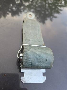 C4632bl6 Plymouth Dodge Mopar 1966 Fury Polara Monaco Etc Rear Seat Belt 2802285 Oem Used