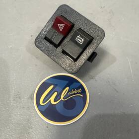 477857138 Porsche 924 Hazard And Defrost Switch With Housing P/n