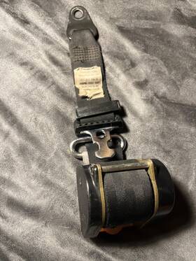 477857706a Porsche Vintage Repa Black Retractable Seat Belt Model 4045