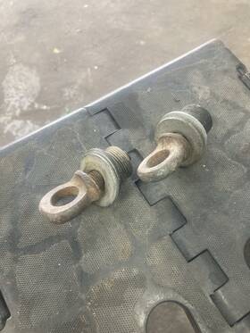 64480312200 Porsche Nice Pair Of Used 356b 356c 356sc 911 912 Seat Belt Eye Bolts