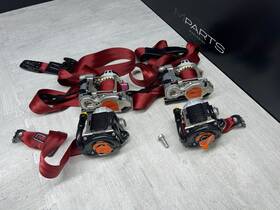 95b857805coa5 Porsche 15-24 Macan Seat Belts Seatbelts Strap Red Set