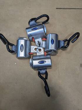Q8-6201 Qstraints Lot Of 4 Qstraint Qrt Retractor Wheelchair Restraints Tie-downs