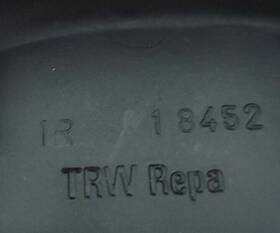 18452 Repa Porsche 924 911 944 Seat Belt Plastic Cover Black Oem