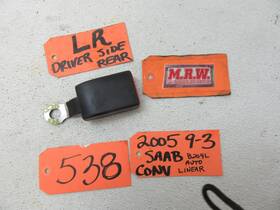 12830484 Saab Seat Belt Buckle Latch Back Left Rear Fits 04-11 9-3 Convertible 12830484 Saab Seat Belt Buckle Latch Back Left Rear Fits 04-11 9-3 Convertible