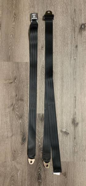 7806-350 Seatbelt Solutions Rv Motorhome Seat Belt 100 Inch Sofa Or Dinette Black Lap 2 Point
