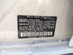 64660fl371vh Subaru Crosstrek 2022 Seat Belt Rear 9418262