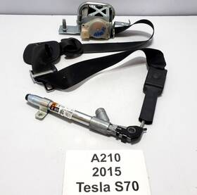 1019468-02-b Tesla 12-16 Oem Model S Front Left Driver Side Seatbelt Retractor With Buckle