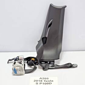 1023136-05-d Tesla 2012-2020 Oem Model S Rear Left Driver Seatbelt Retractor With Trim