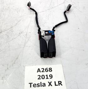 1036746-05-d Tesla 2016-2020 Oem Model X Rear 3rd Row Seat Belts Retractor Buckle Black