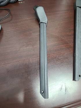 73014-14030 Toyota Mk3 Supra Seat Belt Guide Passenger Right Side Buckle Grey