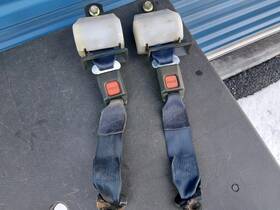 73330-14170-04 Toyota 82-85 Celica / Supra Rear Seat Belts And Receivers - Blue Ra65 Ma61
