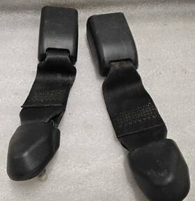 73380-04080 Toyota 2016-2023 Tacoma Access Cab Pair Rear Seat Belt Buckles Black