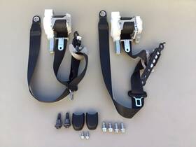 A1394-p Toyota 2013-2018 Rav4 Driver Pasenger Seat Belt Retractor Set Black Oem