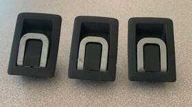 Volkswagen 1k5 887 267 05-10 Vw Jetta Rear Child Seat Safety Latch Hooks Dark Gray Oem