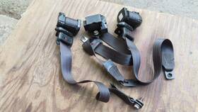 9188451 Volvo 740 760 940 960 V90 Wagon Seat Belt 5drs Rear Set Of 3 Left Right Center