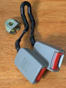 1j0857488 Vw Audi 33001775 Genuine Oem Jetta Golf Gti Mk4 Middle Seat Double Belt Buckle Gray 1j0857488 Vw Audi 33001775 Genuine Oem Jetta Golf Gti Mk4 Middle Seat Double Belt Buckle Gray