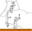 Yw7z54611b69aae Ford Oem Rear Seat Belt-buckle Retractor Left