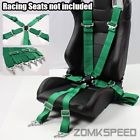 Zs-14703 Zomkspeed Universal Green Safety Harness Racing Buckle Seat Belts