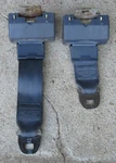 1983 ? Chevrolet Malibu Rear Seat Belt Male End Retractor Pair (2) Blue G Body. Fixed Price $40.00.