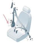 New Audi A6 Avant C7 Front Left Seatbelt Original. Fixed Price $479.67.