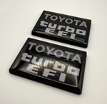 1984-1988 Toyota Turbo Efi Emblem Pillar Badge Quality Re-production. Fixed Price $87.30.