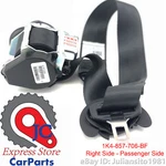 1K4857706BF Volkswagen Genuine Oem Jetta Front Passenger Seat Belt. Fixed Price $210.21.