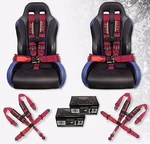 2X Stv Motorsports Universal Pink 5 Point Quick Release Racing Seat Belt Harness. Fixed Price $170.00.
