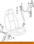 Gm Oem 07-14 Avalanche Front Seat Belts-belt Retractor Cover 15257724. Fixed Price $30.62.