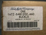 Nos 2001-2003 Ford Crown Victoria Slate Blue Seat Belt Buckle 1W7Z-5461202-AAD. Fixed Price $90.00.