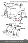 Genuine Cover, Lap Belt Outer Anchor, 7323333010B8 For Toyota 73233-33010-B8. Fixed Price $5.82.