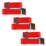 Dodge Truck 1966-1971 Airplane 2PT Red Lap Bench Seat Kit 3 Belts. Fixed Price $124.50.