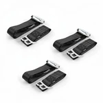 1968 - 1970 Airplane 2 Point Black Lap Bench Seat Kit 3 Belts. Fixed Price $136.50.